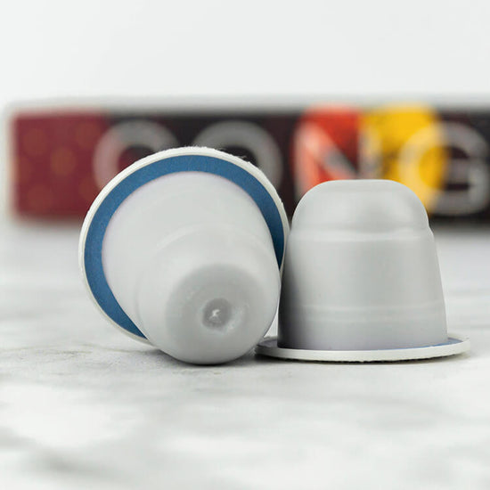 Blue rim on Congo Coffee Pods from BOSECO™