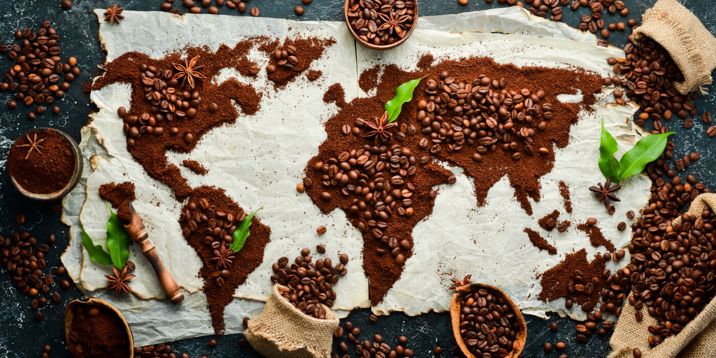 BOSECO's Coffee Beans World Map