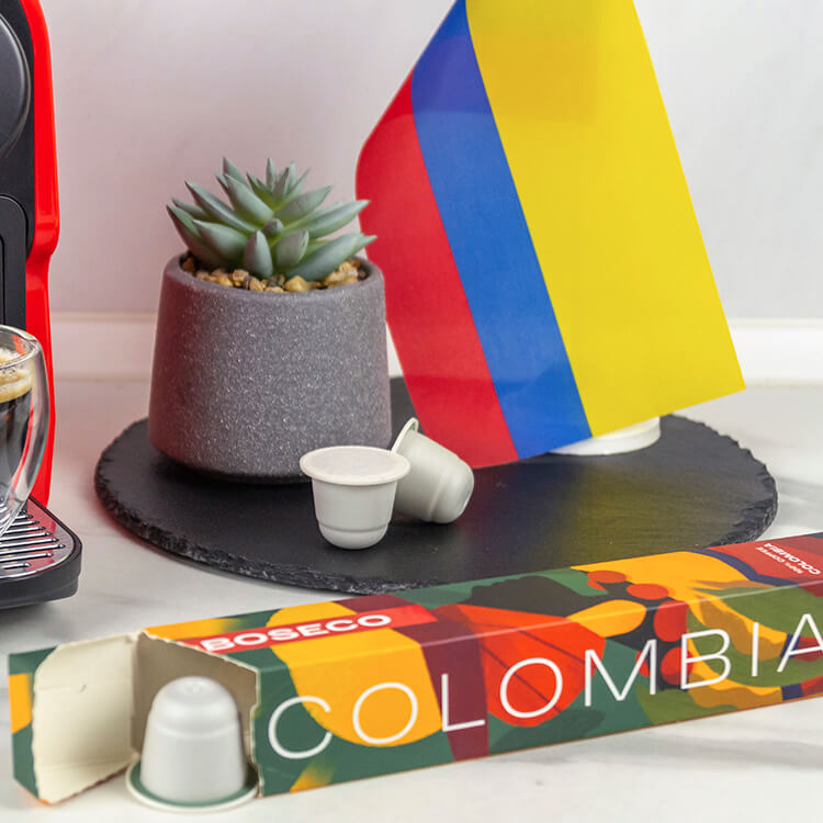 Compostable coffee capsules Colombia BOSECO™